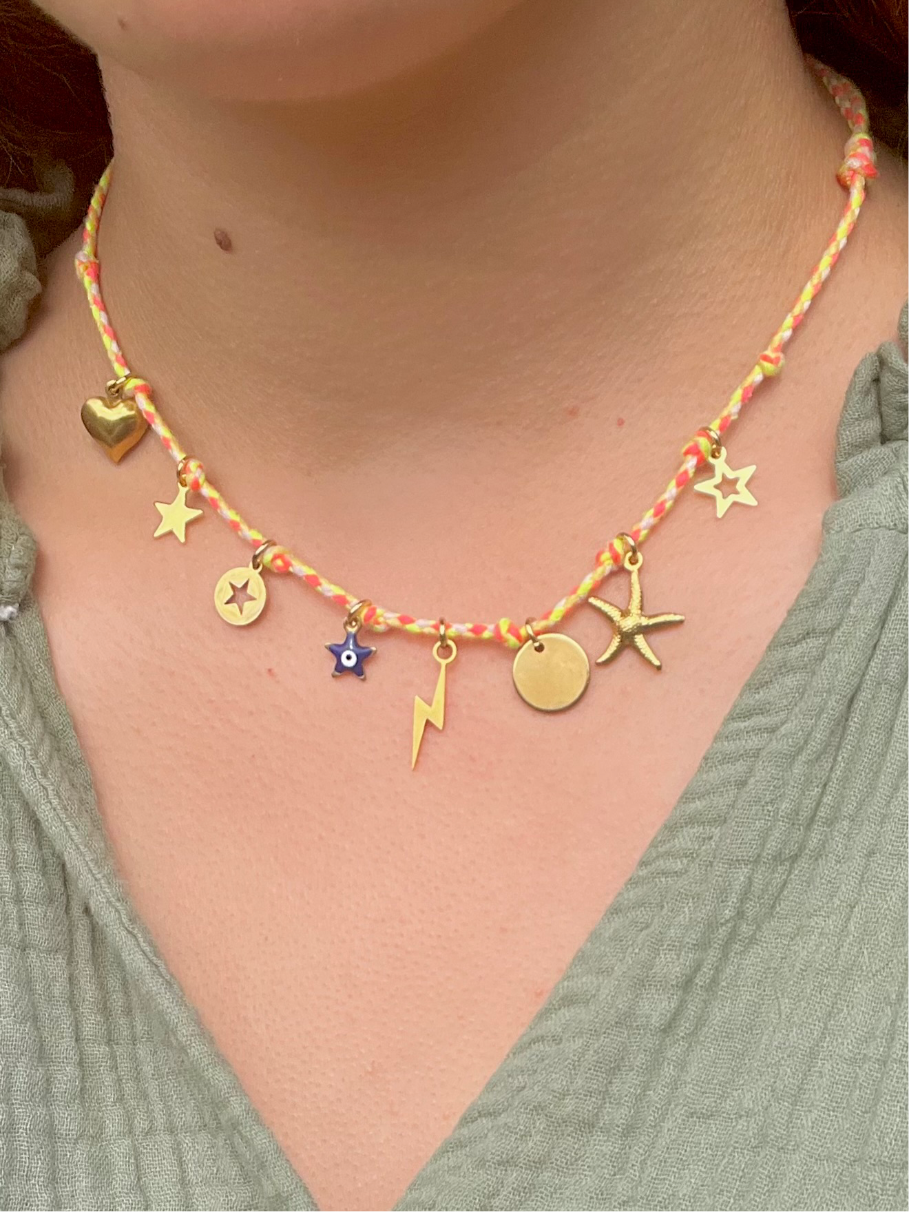 collier Shana doré