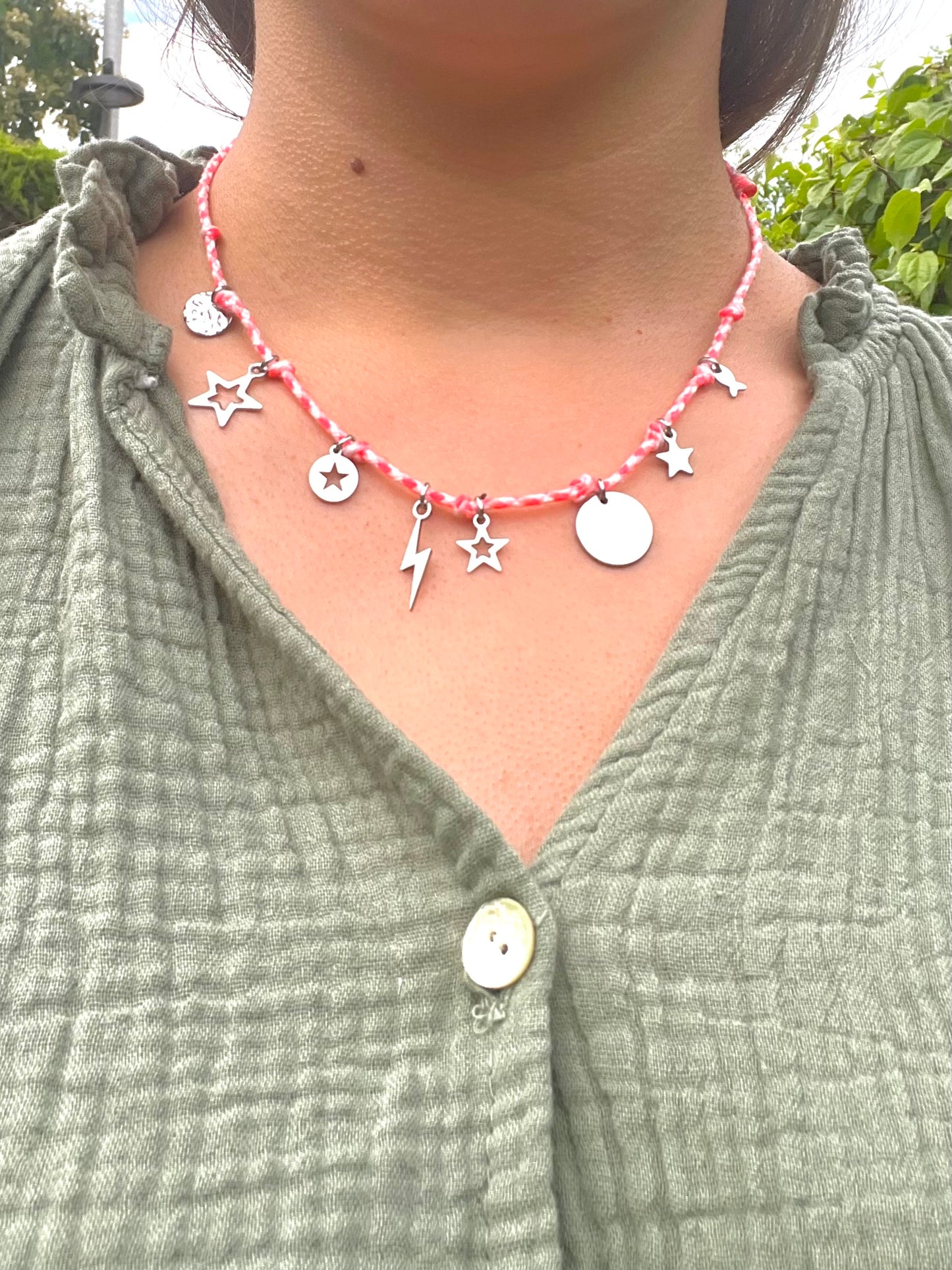 collier Shana argenté
