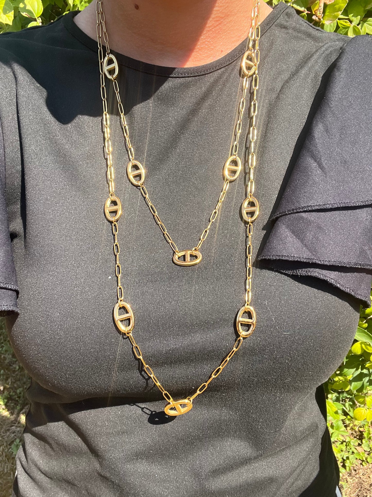 sautoir Thaïs (maille marine)