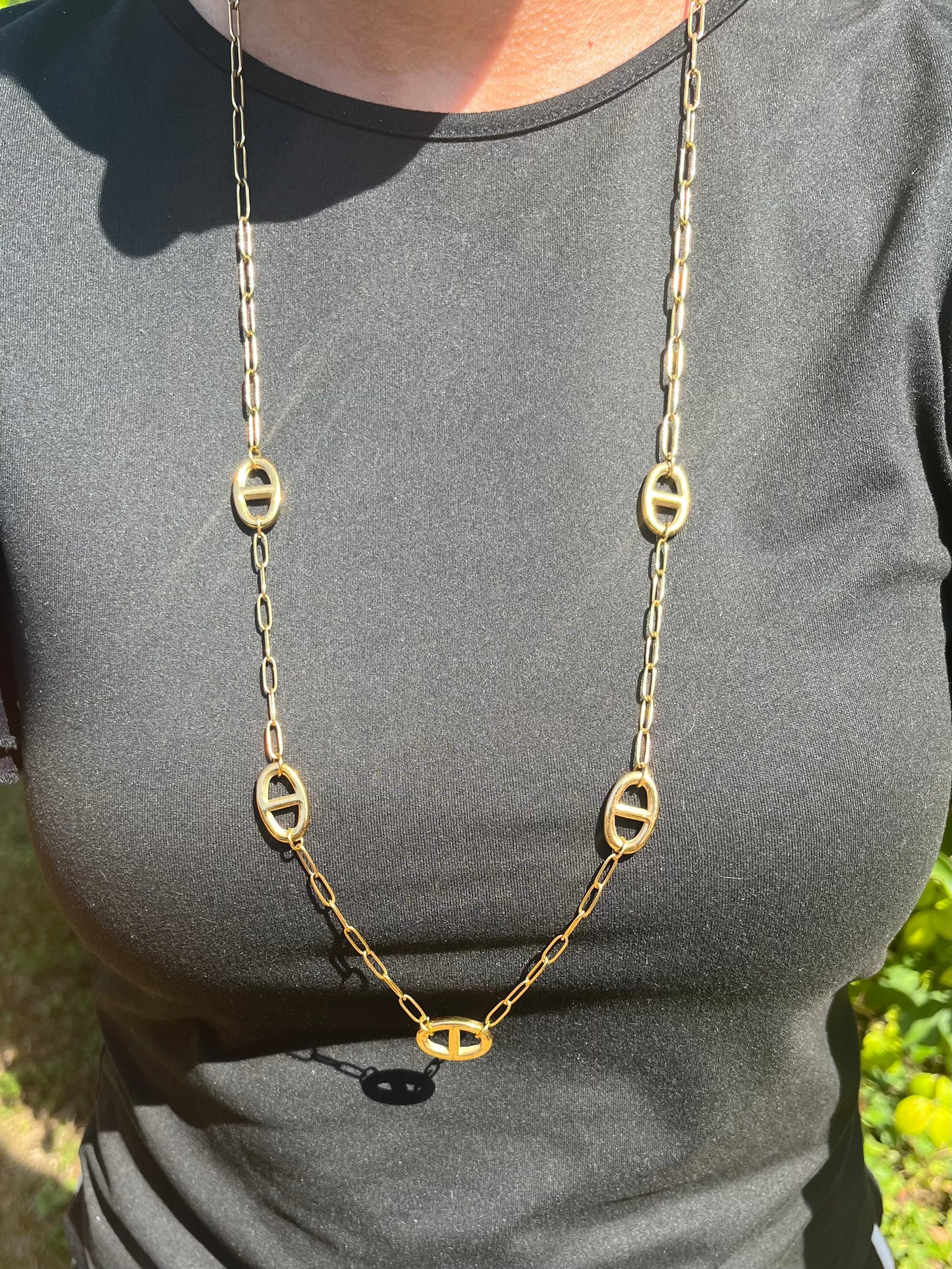 sautoir Thaïs (maille marine)