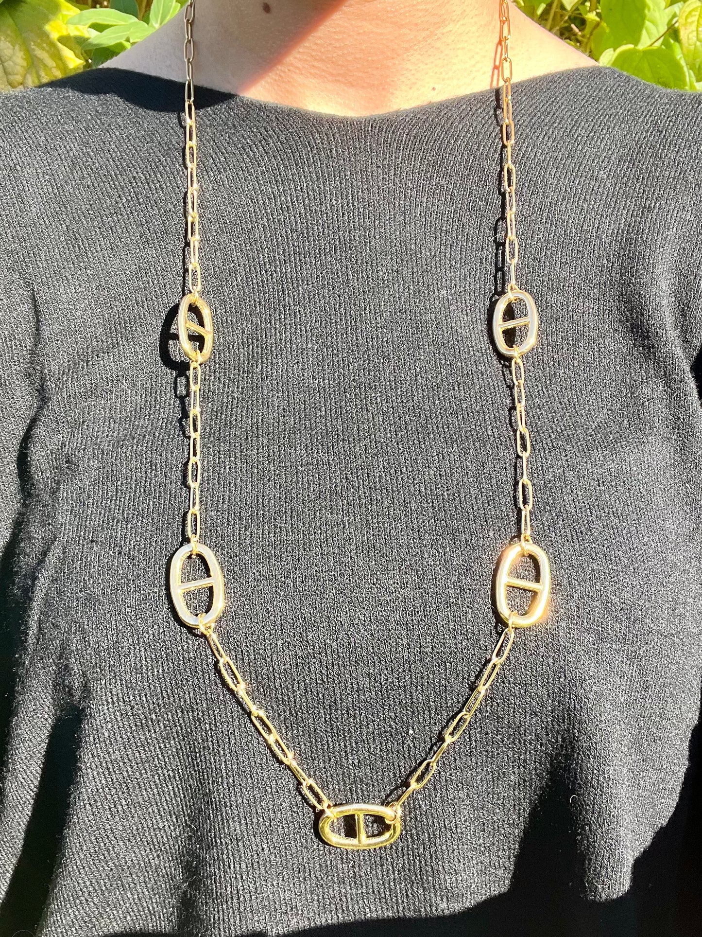 sautoir Thaïs (maille marine)